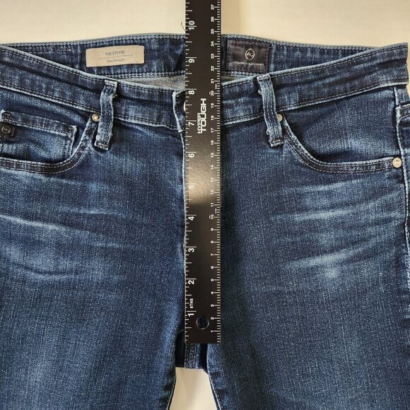 Ag Adriano Goldschmied The Stevie Slim Straight Jean Womens 27 Blue Stretch - Picture 5 of 9